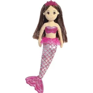 Sirena brillante de peluche Aurora Rubí_2