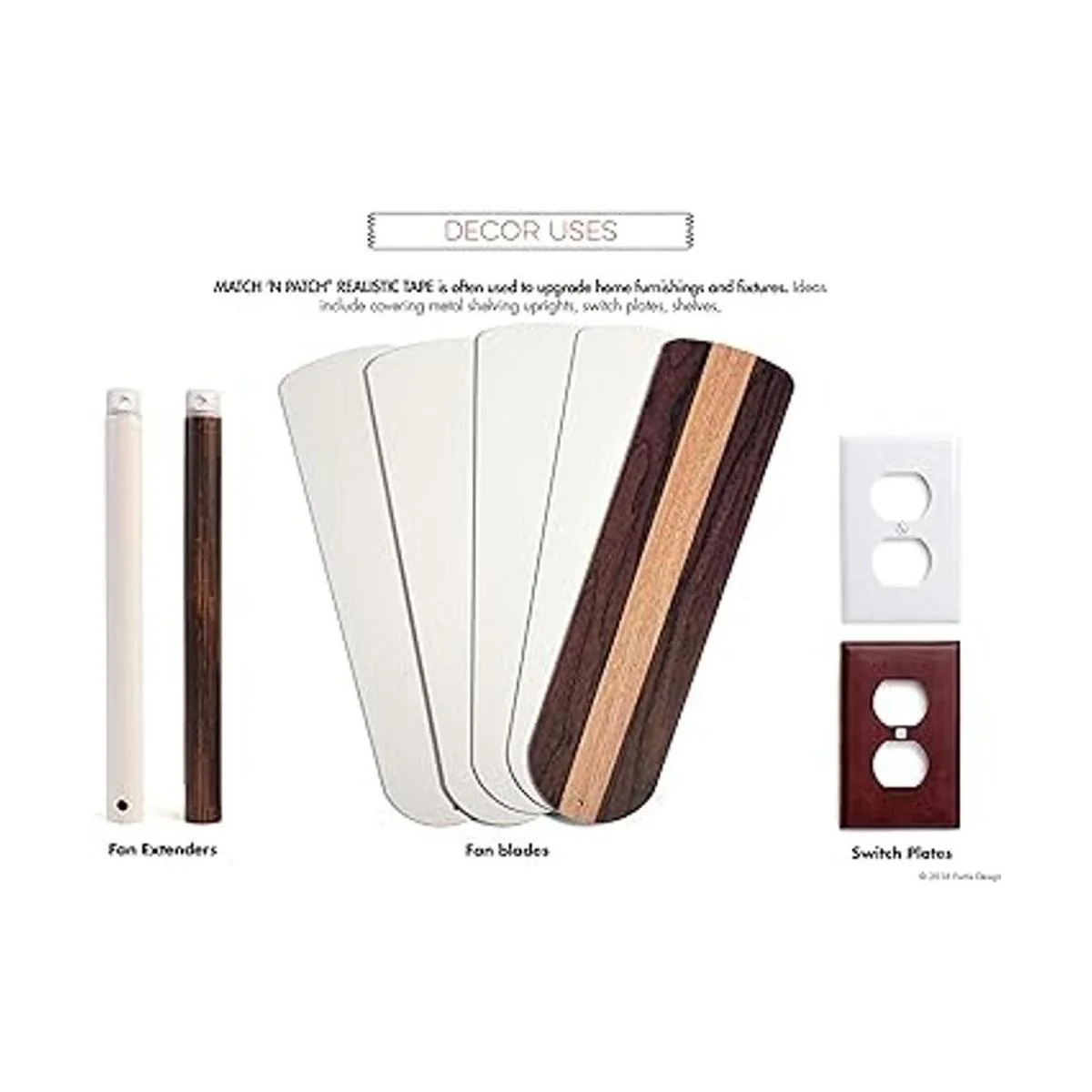 Match N Patch Cinta de reparación de grano de madera