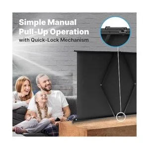 Pyle Pantalla de proyector portátil soporte de pantalla_5