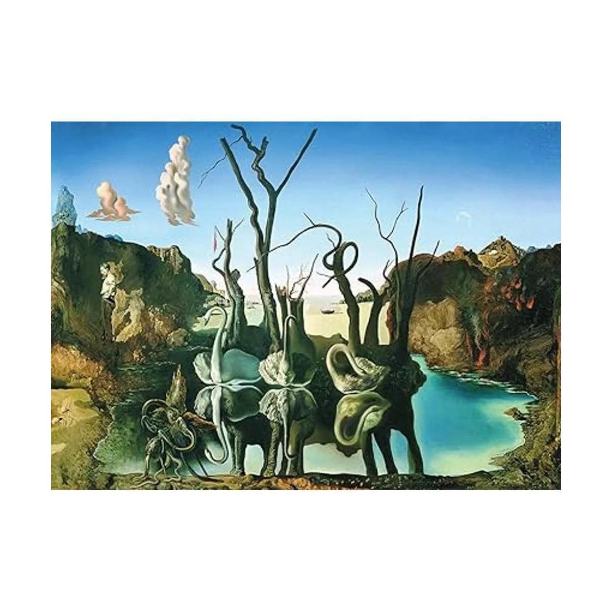 EuroGraphics Salvador Dalí Swans Reflecting Elephants_2