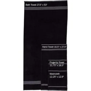 Set de toallas de algodón egipcio de 8 unidades Lavish_4