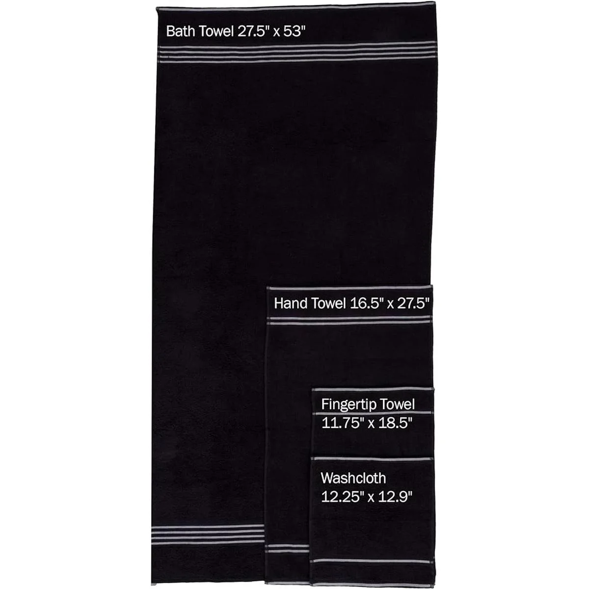 Set de toallas de algodón egipcio de 8 unidades Lavish_4