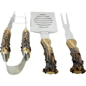 Pine Ridge Juego de 3 herramientas para barbacoa estilo_1