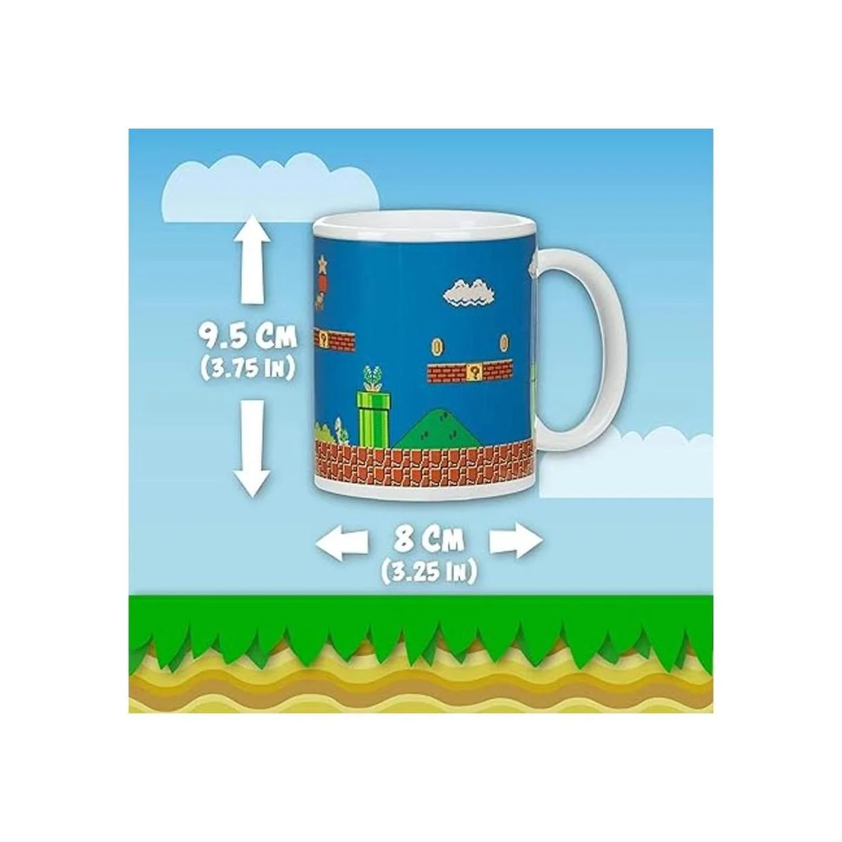 Taza de super Mario Bros Paladone taza que cambia con_3