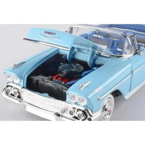 1958 Chevrolet Impala Convertible Azul Motormax Premium
