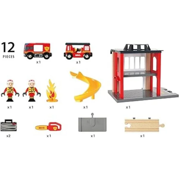 BRIO World 33833 Central Fire Station Juguete de 12_6