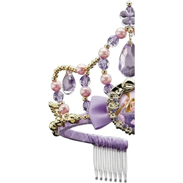 Disfraz de Rapunzel clásico con tiara para niña marca_2