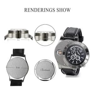 JewelryWe Reloj de pulsera de cuarzo para hombre con