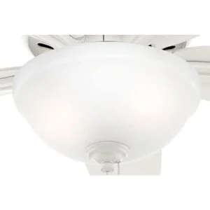 Hunter Newsome Ventilador de techo de perfil bajo con luz_6