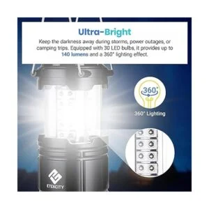 Etekcity Linterna LED de campamento para suministros de_2