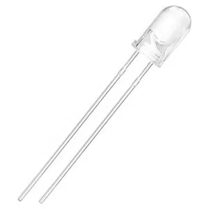 Diodo LED redondo y transparente de 5 mm con emisor de_3