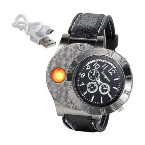 JewelryWe Reloj de pulsera de cuarzo para hombre con