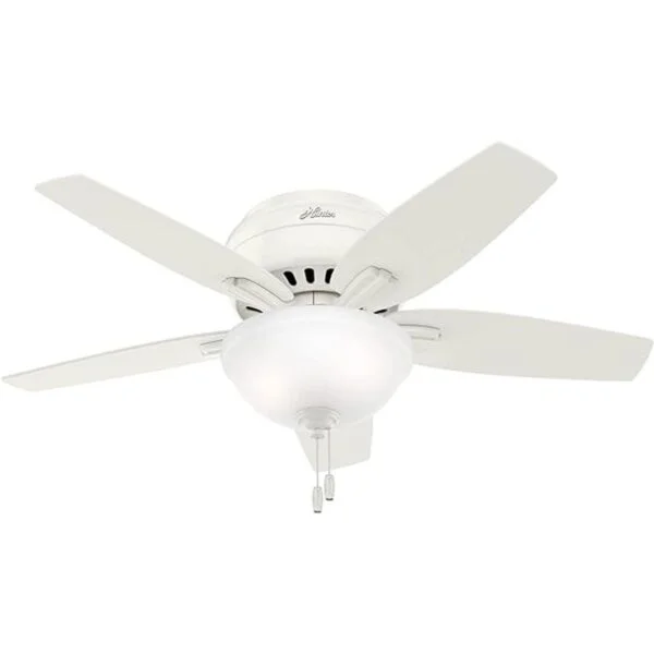 Hunter Newsome Ventilador de techo de perfil bajo con luz_1