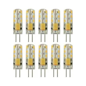 Rayhoo 10 bombillas LED G4 de base 24 de 1.5 W CA CC 12_1