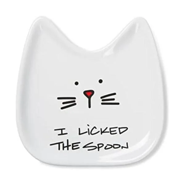 Pavilion Gift Company Blobby Cat plato apoya cucharas I_1
