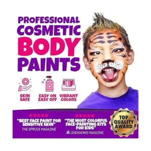 Blue Squid Kit de pintura facial para niños paleta de 12_2