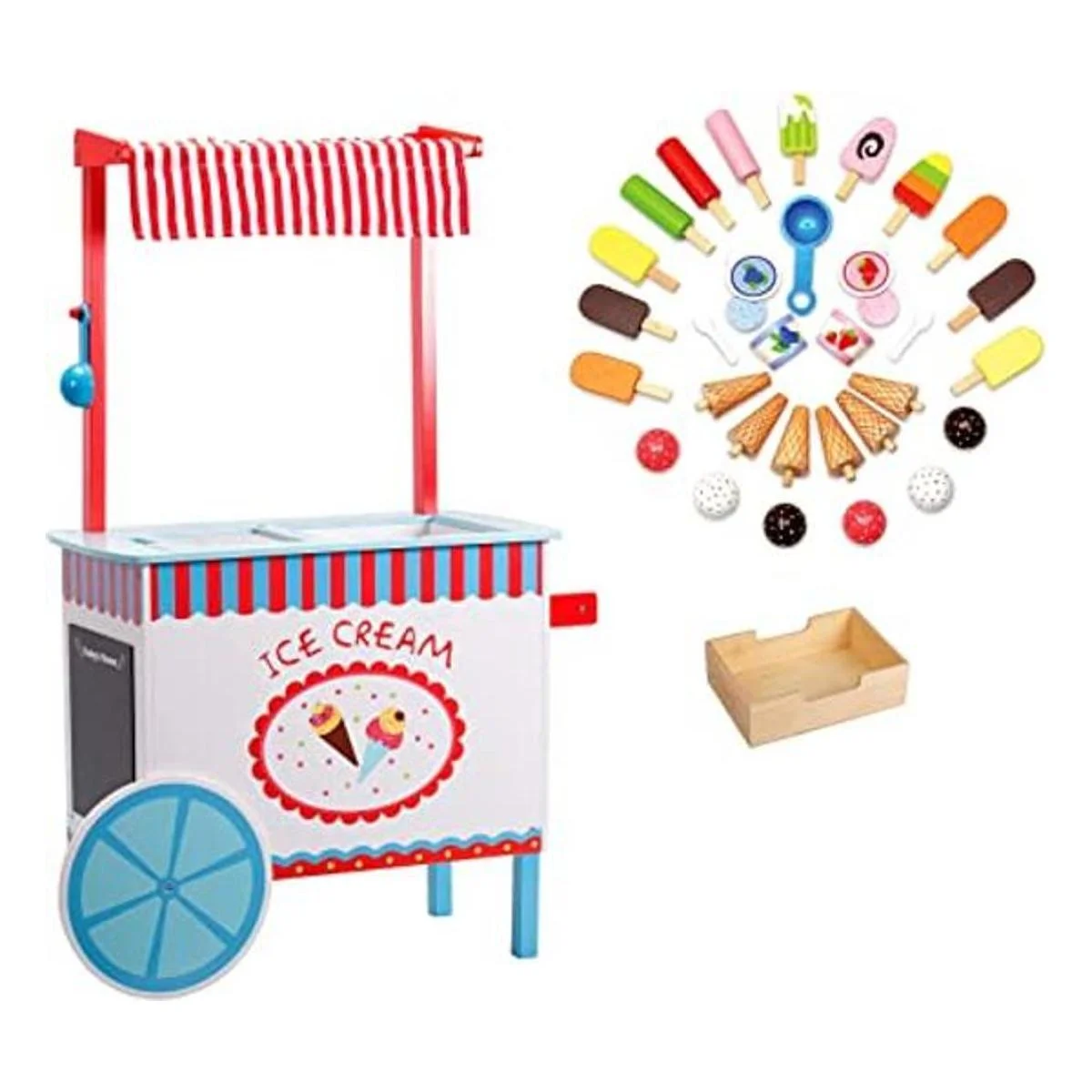 Carrito de helados por Svan construcción de madera real_1