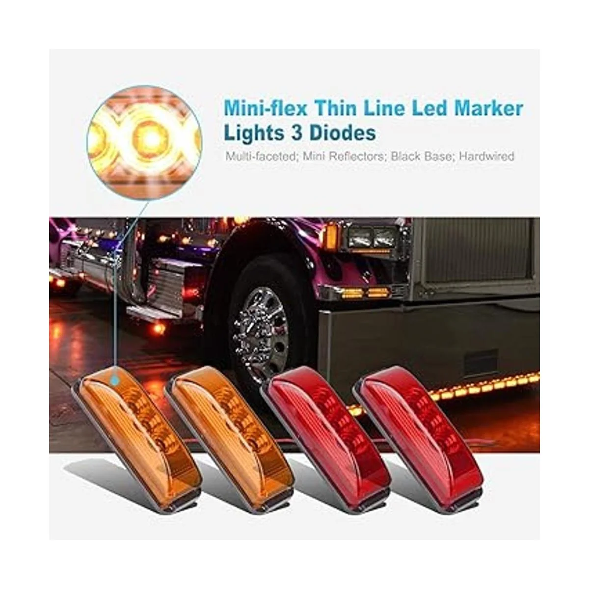 Partsam 10 luces LED de remolque de línea fina de 3.9_2