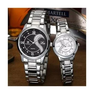 Stainless Steel His and Hers Wrist Watches_2