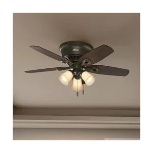 Hunter 51091 Nuevo ventilador de techo de perfil bajo con