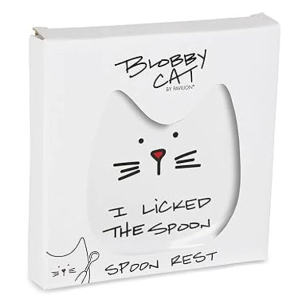 Pavilion Gift Company Blobby Cat plato apoya cucharas I_3