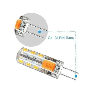 Rayhoo 10 bombillas LED G4 de base 24 de 1.5 W CA CC 12_4