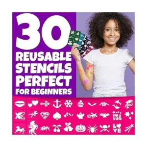 Blue Squid Kit de pintura facial para niños paleta de 12_5