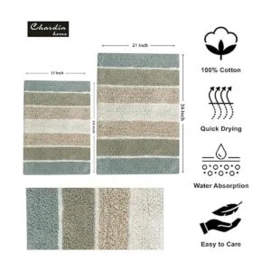 Chardin Home 100 algodón alfombra de baño 2 piezas_3