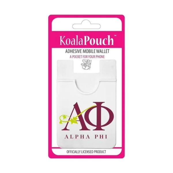 Alpha Phi Koala Pouch Adhesivo Cell Phone Wallet_2