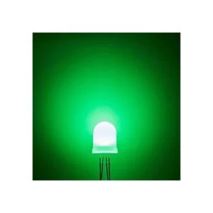 Diodo LED redondo difuso 0.394 in