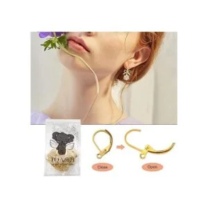 TOAOB 200 ganchos para aretes franceses de 0.394 x 0.591