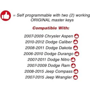 KeylessOption 2 llaveros de repuesto a control remoto para_4