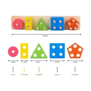 Juguete para niños de formas geométricas con base y piezas_2