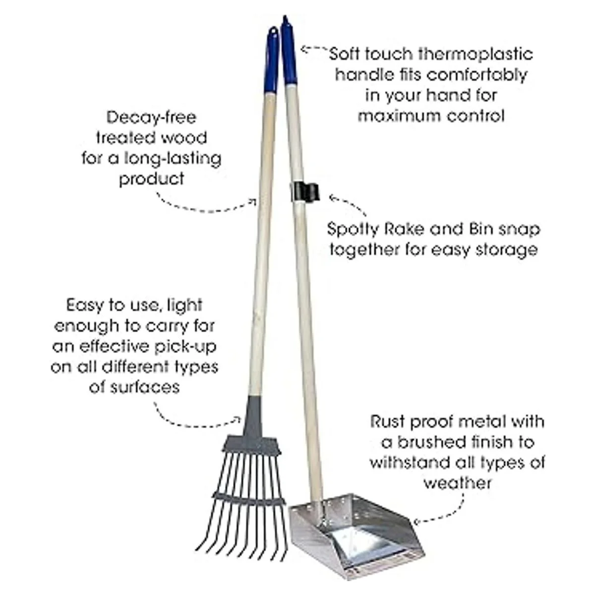 Bandeja de metal con rastrillo Spotty_2