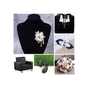 Pandahall 100 botones de cierre de diamantes de imitación_4