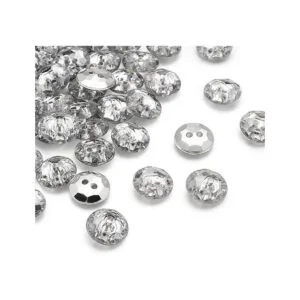 Pandahall 100 botones de cierre de diamantes de imitación_5