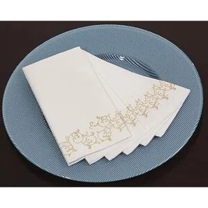 SimuLinen toallas de mano Floral DORADO decorativo_4