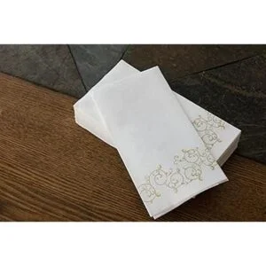 SimuLinen toallas de mano Floral DORADO decorativo_6