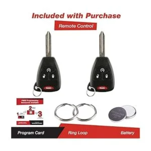 KeylessOption 2 llaveros de repuesto a control remoto para_2
