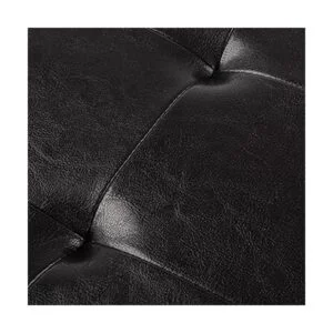 Ottoman Negro piel sintética Banco de almacenamiento_5