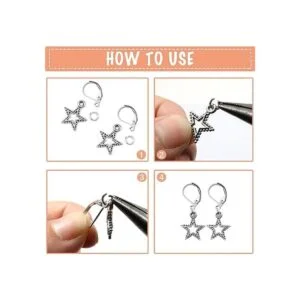 TOAOB 200 ganchos para aretes franceses de 0.394 x 0.591