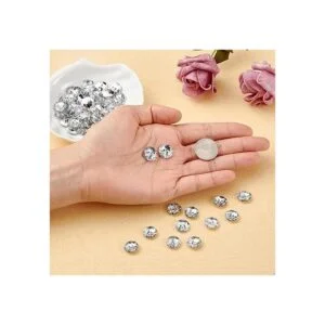 Pandahall 100 botones de cierre de diamantes de imitación_2