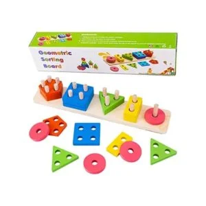 Juguete para niños de formas geométricas con base y piezas_1