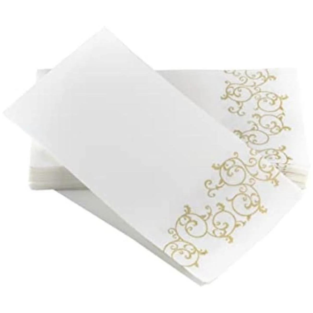 SimuLinen toallas de mano Floral DORADO decorativo_1