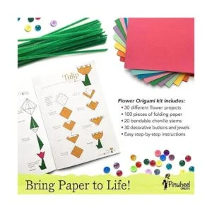 Kit de flores de origami por Pinwheel Crafts_3