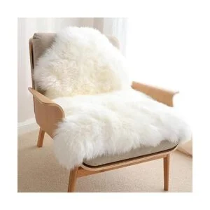 HUAHOO Alfombra de piel de oveja auténtica de alta_6