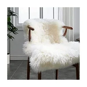 HUAHOO Alfombra de piel de oveja auténtica de alta_1