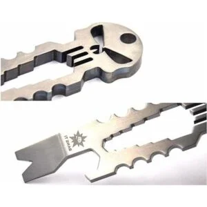 BANG TI Abridor de botellas de titanio Punisher con barra_4