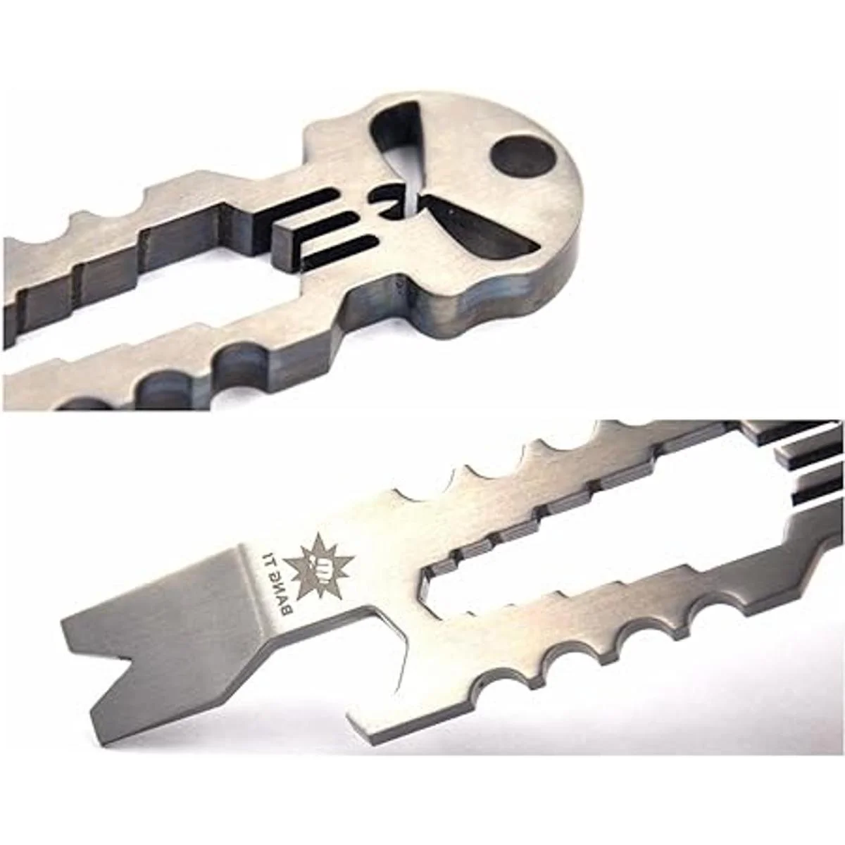 BANG TI Abridor de botellas de titanio Punisher con barra_4