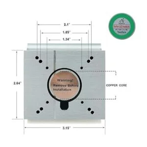 TX ventilador de enfriamiento con disipador de calor de